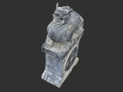 Chinese Stone Sculpture 3d scan 3D model