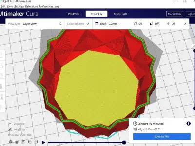 succulent plant pot 19 3D print model