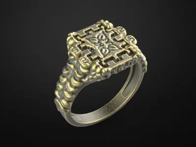 Man ring model special style 3D print model