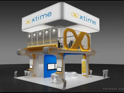 Booth Exhibition 9x9 3D model