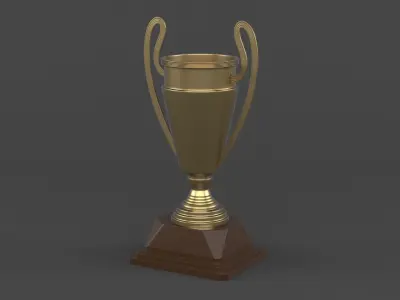 Trophy Cup 3D model 25