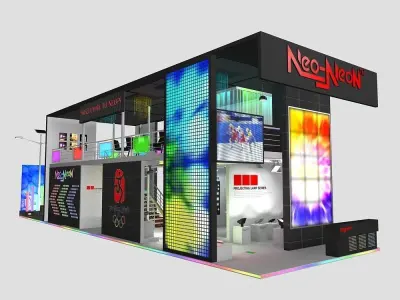 20 Exhibition Booth 3D model 3D model