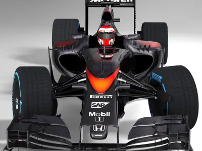 Mclaren MP4 30 Low-poly 3D model