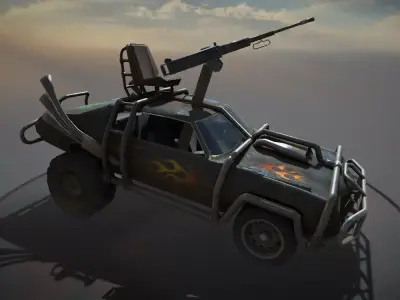 Desert Patrol Low-poly 3D model