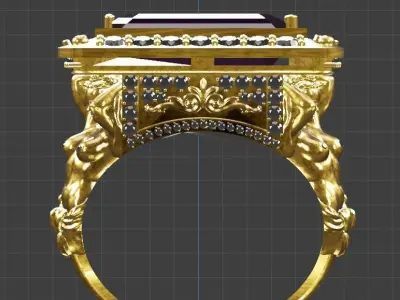 Love of Lust ring  3D print model