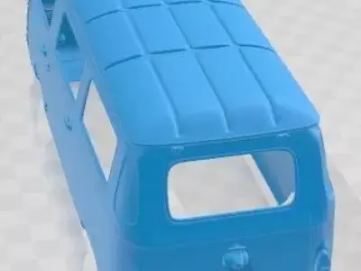 Fiat 850 Familiare Printable Body Van 3D print model