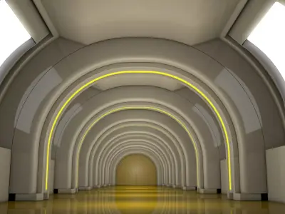 Sci Fi Tunnel 3D model