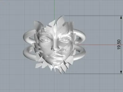 your reflection in the fragments 0187 3D print model