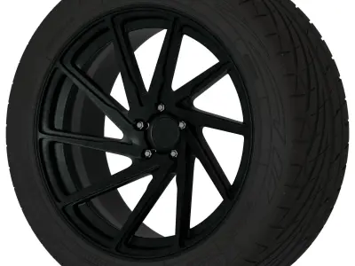 F1R F29 Aftermarket Wheel Low-poly 3D model