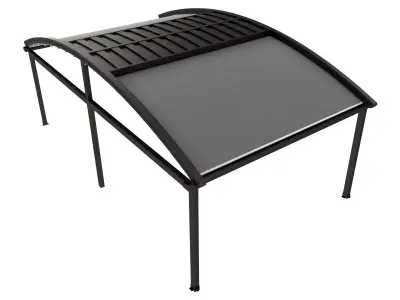 Motorized Pergola 2a oil rubbed bronze 3D model