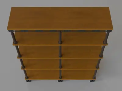 Valetta Etagere Bookcase 3D model