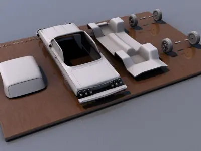 Chevy Impala SS Coupe 1962 3D print model