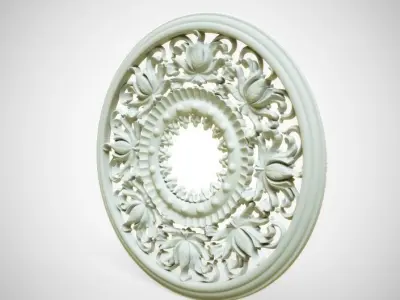 Engraving  no3 Low-poly 3D model
