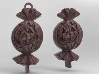 hallowen candy decoration  3D print model