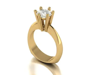 Diamond ring 3D print model 40