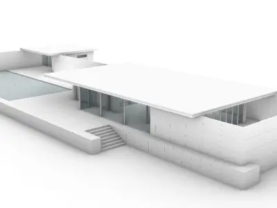 Barcelona Pavilion 3d Architectural Model 3D model