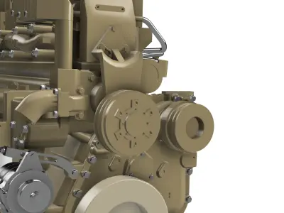 DIESEL CUMMINS ENGINE N14 OR CELET 3D print model