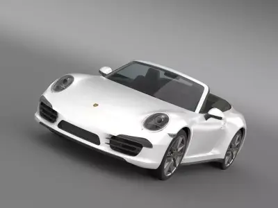 Porsche 911 Carerra 4 Cabrio 2013 3D model