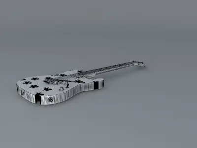 Puzzle guitar Free 3D model