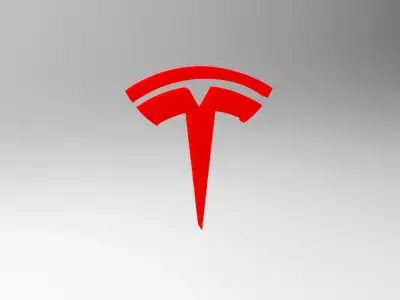tesla logo  3D print model