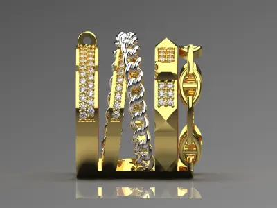 woman luxury jewelry ring jr00011 3D print model