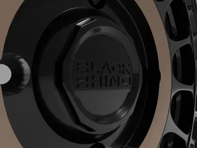 Black Rhino Sandstorm UTV High Detail Truck Rims 3D model