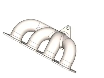 Exhaust manifold 3D print model