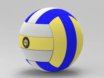 Volleyball ball Low-poly 3D model