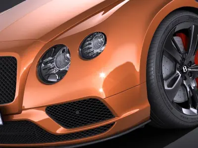 Bentley Continental GT Speed Black Edition 2017 3D model