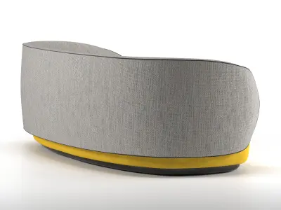 Sofa with pillows Fusion Bean by CTS Salotti 3D model