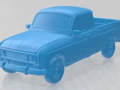 Renault 4 Pickup 1980 Printable Car 3D print model