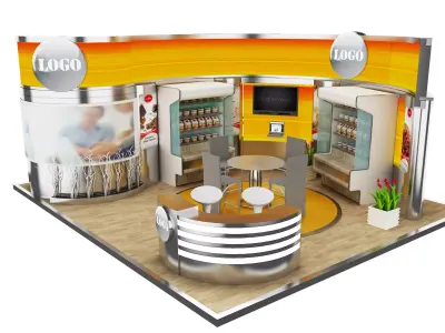 Booth Exhibition Stand a440b 3D model