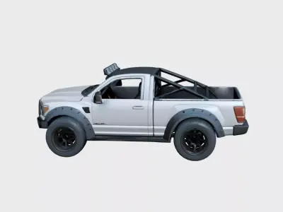 Urban Concept Pickup Truck Custom Show Vehicle Design 03 3D model