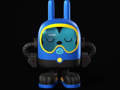 Disney Vinyl Figures   Mickey Minnie Marie Oswald 3D Model Collection