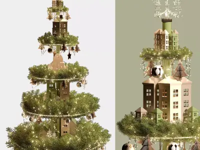 Christmas tree decor 3D model