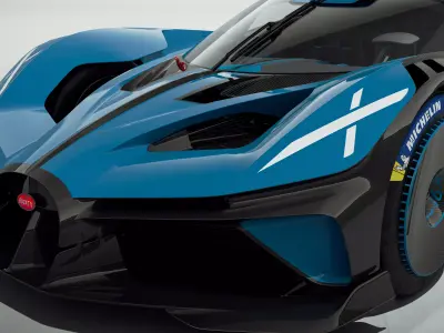  2024 Bugatti Bolide 3D model