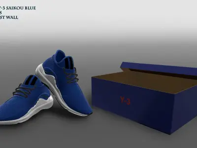 Y-3 SAIKOU BLUE  3D model