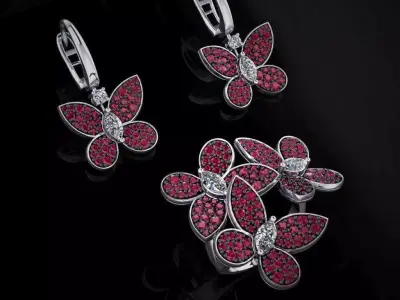 Ring and Earrings 39 3D print model