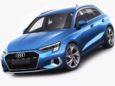 Audi A3 Sportback 2021 3D model