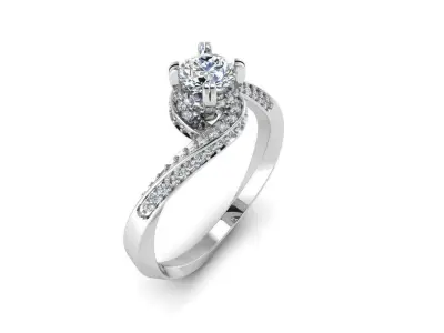 wedding ring 3D print model 29