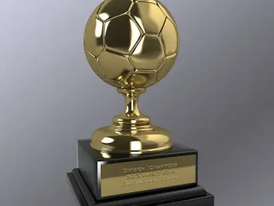 Soccer Trophy II 3D model