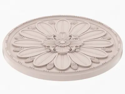 Classic Ceiling Medallion 45 3D model