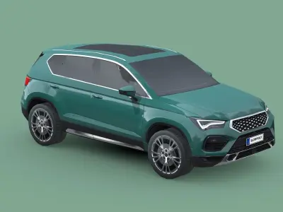 Seat Ateca 2020 Low-poly 3D model