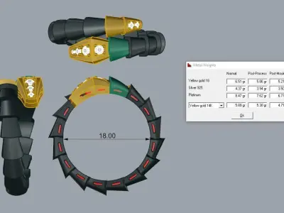 Bvlgari Snake Serpenti Ring  3D print model