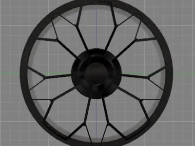 Sports car rim 3D print model