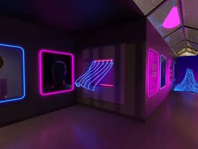  NFT Art Gallery 3D model