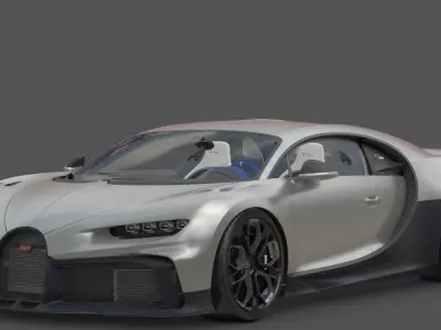 2022 Bugatti Chiron Profilee 3D Model W16 Ultimate  Hypercar  3D model