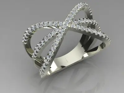 Band Ring 3D print model 18