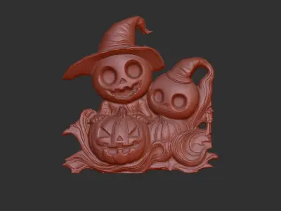 cute hallowen decor 3D print model