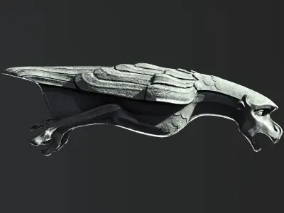 Waterspout Gargoyle Bennu Low-poly 3D model